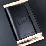 Подарочный набор портмоне и ручка Parker с гравировкой Бальтар, цвет черный