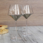 Пара бокалов для вина с гравировкой Ice Wine Platinum