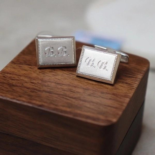 Запонки серебро 925 пробы "Сильвер"