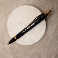 Ручка Parker шариковая, цвет чёрный с золотом