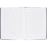 Недатированный ежедневник с гравировкой, цвет синий