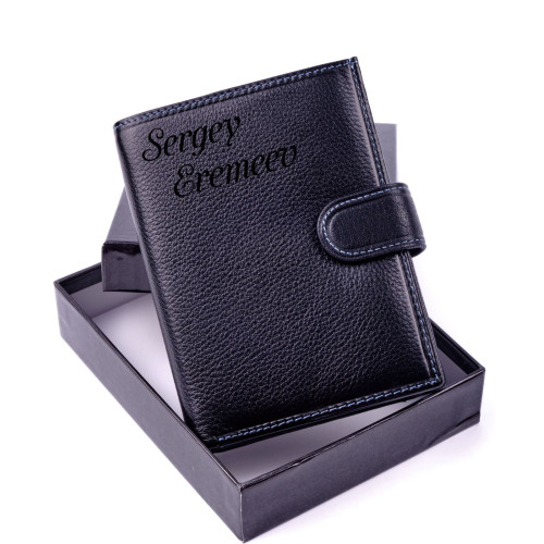 Портмоне для автодокументов "Фактура", цвет чёрный