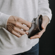 Портмоне на кнопках с гравировкой "Балтимор", цвет коричневый