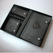 Премиальный набор из 3 предметов с персональным нанесением "Арбат", цвет черный