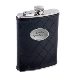 Фляга с именной гравировкой на шильде, 240 мл