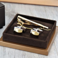 Набор запонки и зажим для галстука "Ливерпуль" с гравировкой