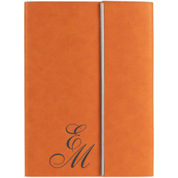 Ежедневник с гравировкой "Оникс", цвет оранжевый