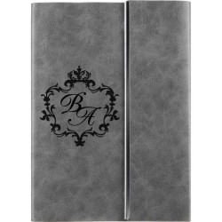Ежедневник с гравировкой "Оникс", цвет серый
