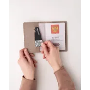 Обложка для паспорта с гравировкой "COCOA"