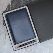 Набор ежедневник+ручка с гравировкой в подарочной коробке "Eclipse"