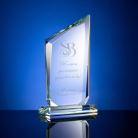 Стела из стекла с гравировкой "Стаклер"