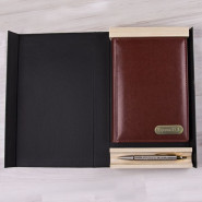 Набор ручка Parker + ежедневник в подарочной коробке, цвет бронза