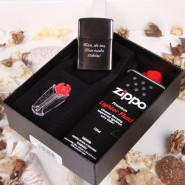Набор Zippo с гравировкой "All Inclusive" зажигалка + бензин + кремний