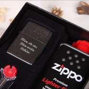 Набор Zippo с гравировкой "All Inclusive" зажигалка + бензин + кремний