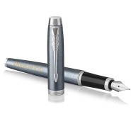 Перьевая ручка Parker IM Metal Light Blue Grey CT