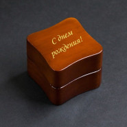 Серебряные запонки Swarovski с гравировкой