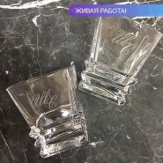 Стакан для виски с именной гравировкой "Рокки"