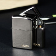 Зажигалка ZIPPO Classic с покрытием Ebony™, черная, с гравировкой