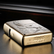 Зажигалка Zippo "Golden Eagle" с гравировкой на обратной стороне