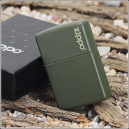 Зажигалка Zippo с гравировкой. Цвет хаки