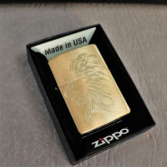 Зажигалка Zippo с гравировкой. Цвет золото