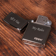 Зажигалка Zippo с логотипом с гравировкой
