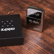 Зажигалка Zippo с логотипом с гравировкой