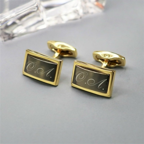 Запонки дизайнерские с гравировкой "Генрих"