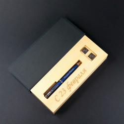 Подарочный набор ручка Pierre Cardin и запонки «Уайтхолл» с гравировкой