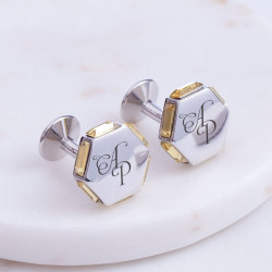 Запонки с гравировкой "Янтарь"