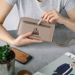 Портмоне женское с гравировкой "Allure Mocco"