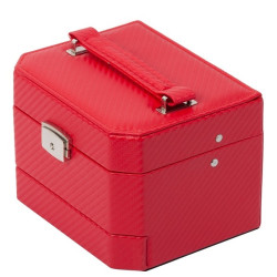 Шкатулка для украшений с персональной гравировкой «Бэлла», цвет красный