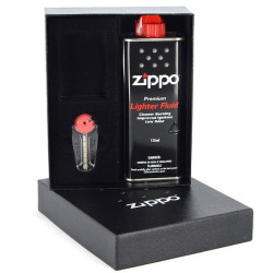 Подарочный набор для зажигалки с бензином и кремнием Zippo