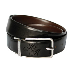 Ремень Santiago двухсторонний Cross, цвет черный