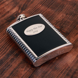 Фляга с именной гравировкой на шильде, 240 мл