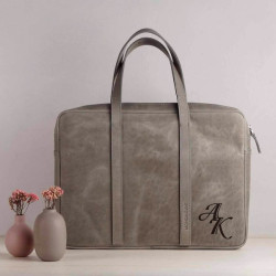 Кожаная сумка с персональной гравировкой "Флорида"