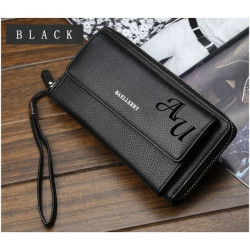 Портмоне из эко-кожи "Орёл и Решка" с гравировкой, цвет черный