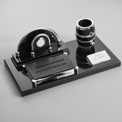 Настольный набор-органайзер с гравировкой "Адам Смит"