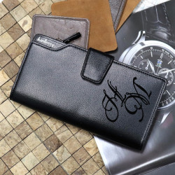Портмоне из эко-кожи "Уолл-Стрит" с гравировкой