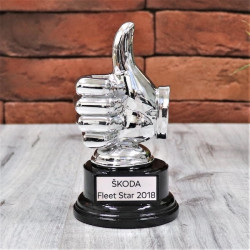 Награда настольная "Like", цвет серебряный