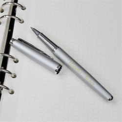 Ручка-роллер Pierre Cardin "Del Mar" с гравировкой, цвет серый