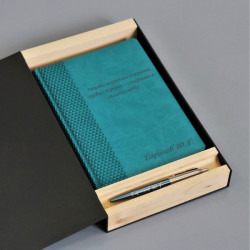 Подарочный набор ежедневник и ручка Parker гравировкой "Эмиссар"