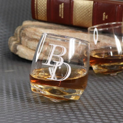 Стакан для виски с гравировкой "Торнадо"