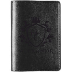 Обложка из эко кожи «Догана», цвет черный