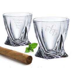 Стакан для виски с гравировкой Айсберг, хрусталь, 340 мл