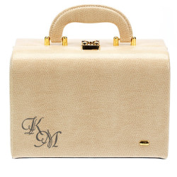 Шкатулка для украшений с гравировкой «Сахара»Jardin D'Ete, цвет бежевый, "рептилия", 24,5 х 17,0 х 17,5 см