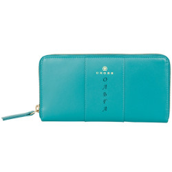 Кошелёк женский с гравировкой Kelly Wall, бирюзовый