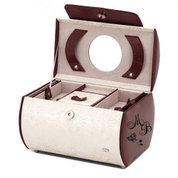 Шкатулка для украшений с гравировкой «Гранат» Jardin D'Ete, цвет бежево-золотой, 25 х 19 х 17,2 см