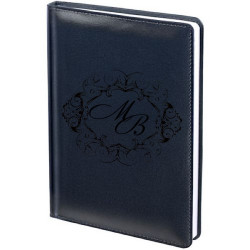 Ежедневник с гравировкой кожаный Termini, недатированный, синий
