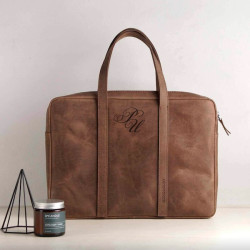 Кожаная сумка с персональной гравировкой "Таормина"